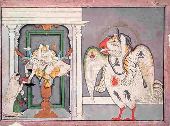 Lord Narasimha and Shiva Sarabha