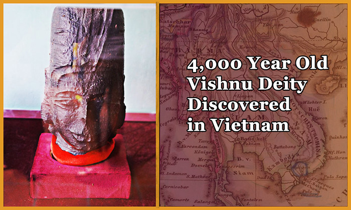 4000 Año Viejo Estatua Vishnu Descubierto en Vietnam