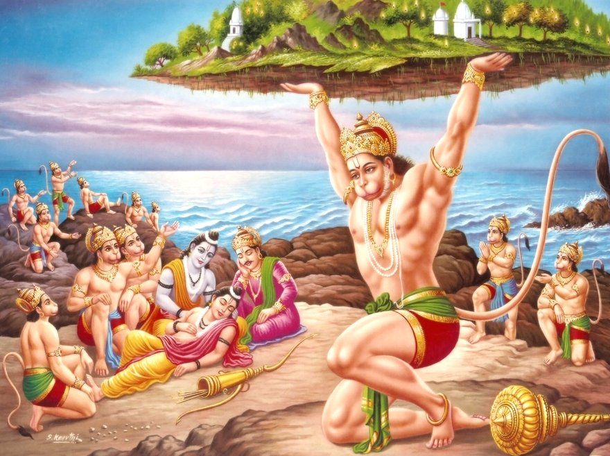 Hanuman Lifting Mountain for Laxman - 20